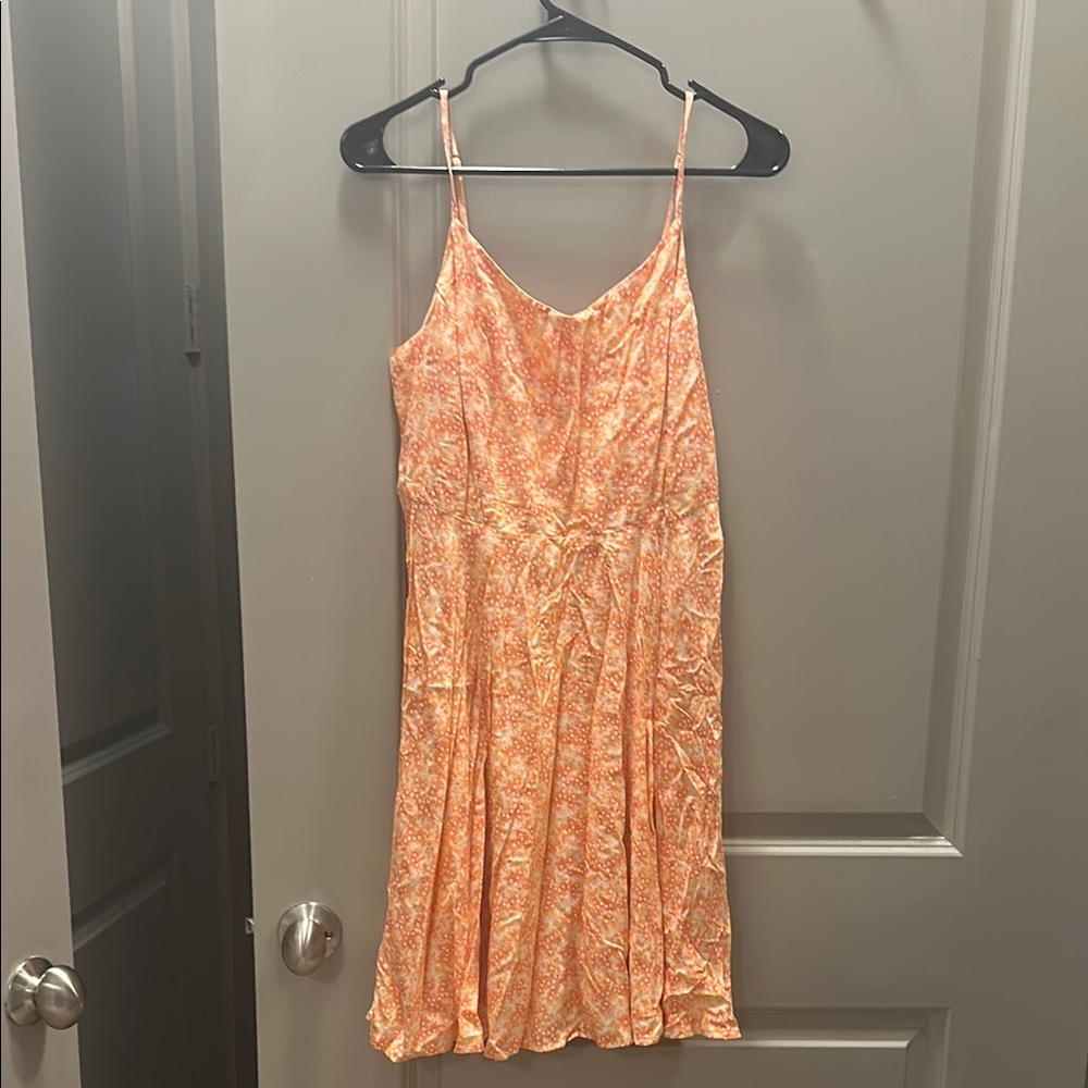 Old Navy Orange Pink Spaghetti Strap Sundress